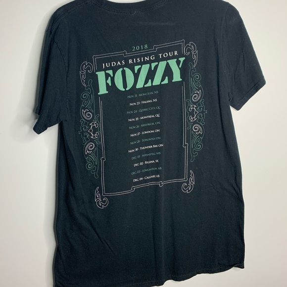 Fozzy 2018 Judas Rising Tour Shirt - Picture 2 of 2